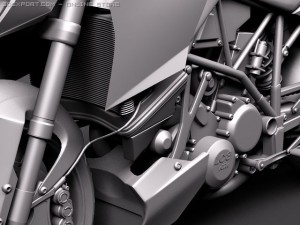 KTM Super Duke 2011 3D मॉडल