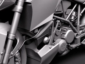 KTM Super Duke 2011 3D Model
