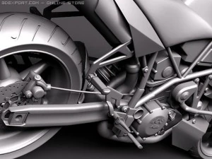 KTM Super Duke 2011 3D Model