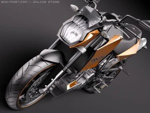 KTM Super Duke 2011 3D Model