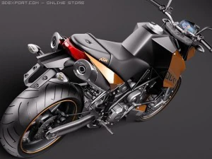 KTM Super Duke 2011 3D Model