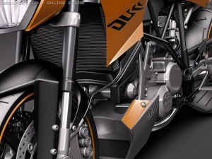 KTM Super Duke 2011 3D Model