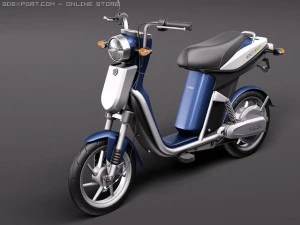 Електричний скутер Yamaha EC03 3D Модель