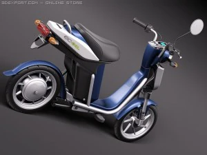Yamaha EC03 Electric Scooter 3D Model