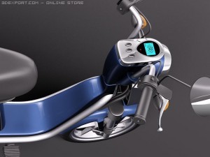 Yamaha EC03 Electric Scooter 3D 模型