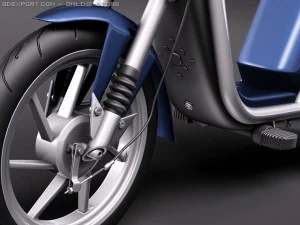 Yamaha EC03 Electric Scooter 3D Model