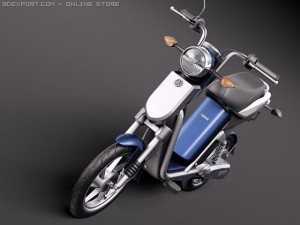Yamaha EC03 Electric Scooter 3D 模型