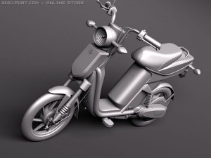 Yamaha EC03 Electric Scooter 3D 模型