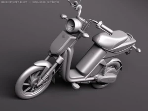 Yamaha EC03 Electric Scooter 3D Model