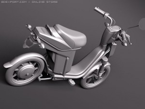 Yamaha EC03 Electric Scooter 3D 模型