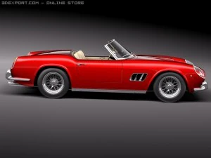 Ferrari 250 GT California Spyder 1958-1962 3D Model