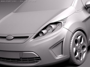 Fiesta 3-Door 2011 Model 3D