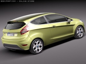 Fiesta 3-Door 2011 Model 3D