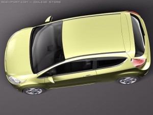 Fiesta 3-Door 2011 Model 3D