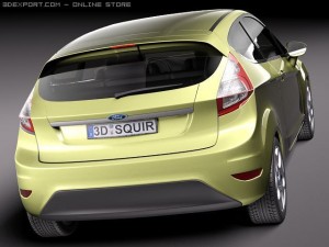 Fiesta 3-Door 2011 Model 3D