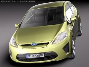 Fiesta 3-Door 2011 3D Model