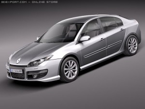 Renault Laguna Sedan 2011 3D Model