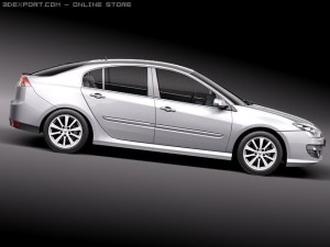 Renault Laguna Sedan 2011 3Dモデル