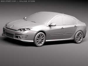 Renault Laguna Sedan 2011 3Dモデル