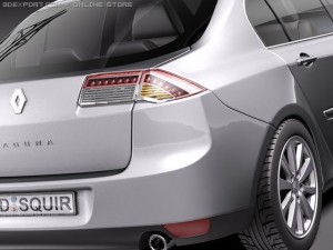 Renault Laguna Sedan 2011 3Dモデル