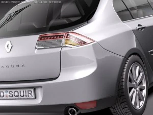 Renault Laguna Sedan 2011 3D Model