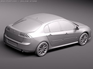 Renault Laguna Sedan 2011 3Dモデル