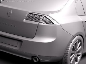 Renault Laguna Sedan 2011 3Dモデル