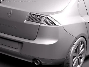 Renault Laguna Sedan 2011 3D Model