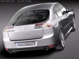 Renault Laguna Sedan 2011 3Dモデル