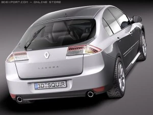 Renault Laguna Sedan 2011 3D Model