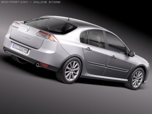 Renault Laguna Sedan 2011 3Dモデル