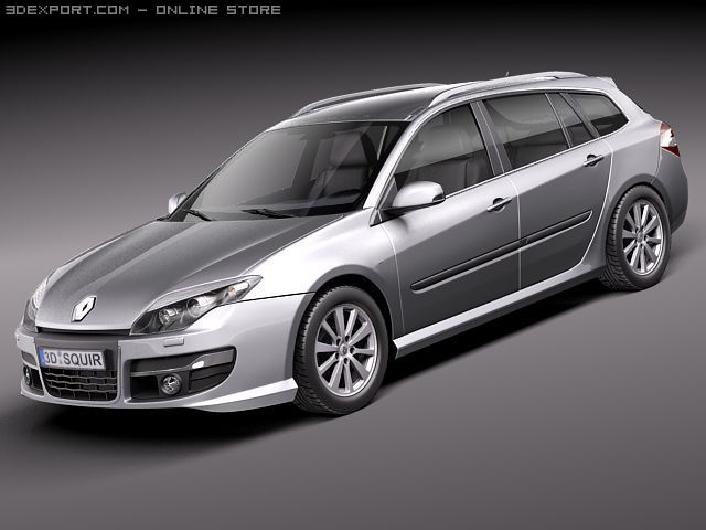 Renault Laguna Sedan 2011 Modèle 3D .c4d .max .obj .3ds .fbx .stl .blend 