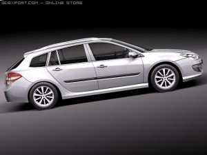 Renault Laguna Sedan 2011 Modèle 3D