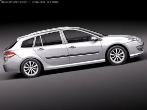 Renault Laguna Sedan 2011 3D Model