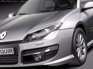 Renault Laguna Sedan 2011 Modèle 3D