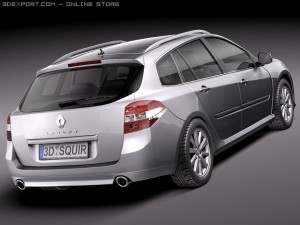 Renault Laguna Sedan 2011 Modèle 3D