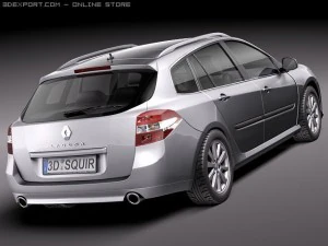 Renault Laguna Sedan 2011 3D Model