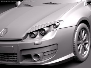 Renault Laguna Sedan 2011 Modèle 3D
