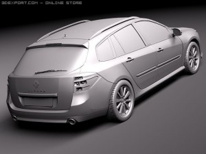 Renault Laguna Sedan 2011 Modèle 3D