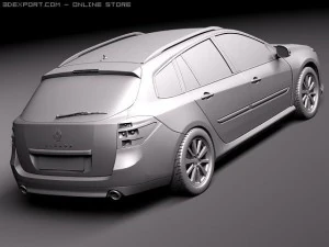 Renault Laguna Sedan 2011 3D Model