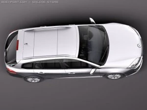 Renault Laguna Sedan 2011 3D Model