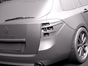 Renault Laguna Sedan 2011 Modèle 3D