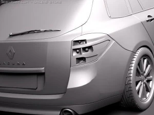 Renault Laguna Sedan 2011 3D Model