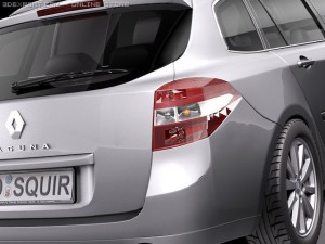Renault Laguna Sedan 2011 Modèle 3D
