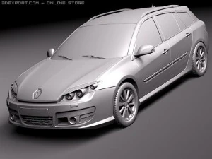 Renault Laguna Sedan 2011 3D Model