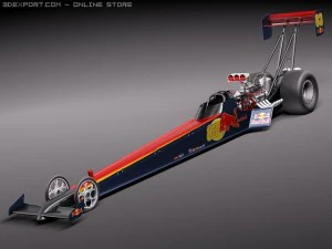 Dragster Bahan Bakar Teratas 2011 Model 3D