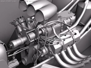 Top Fuel Dragster 2011 3D Model