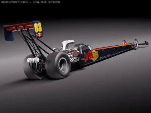 Top Fuel Dragster 2011 3D Model