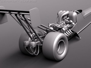 Top Fuel Dragster 2011 3D 모델