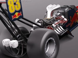 Top Fuel Dragster 2011 3D Model